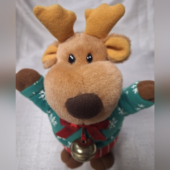 Avon Musical Shaking Reindeer Plush 1995 Christmas Holiday Battery Operated - Picture 6 of 15